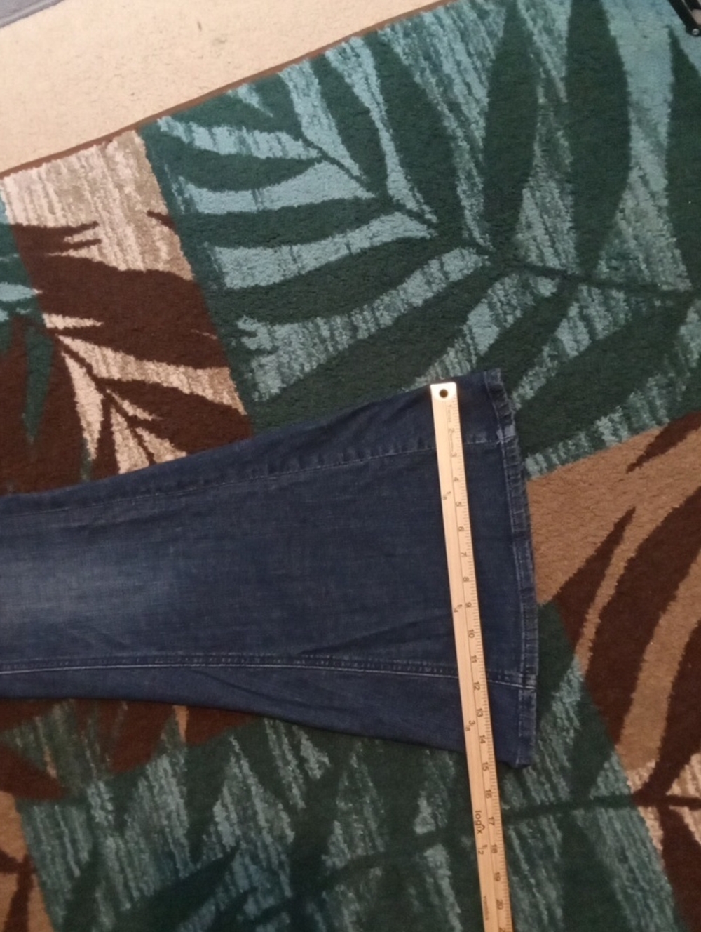 Pilcro Anthropologie High Rise Flare Jeans Blue Denium Medium Wash Womens 28 - Picture 10 of 12